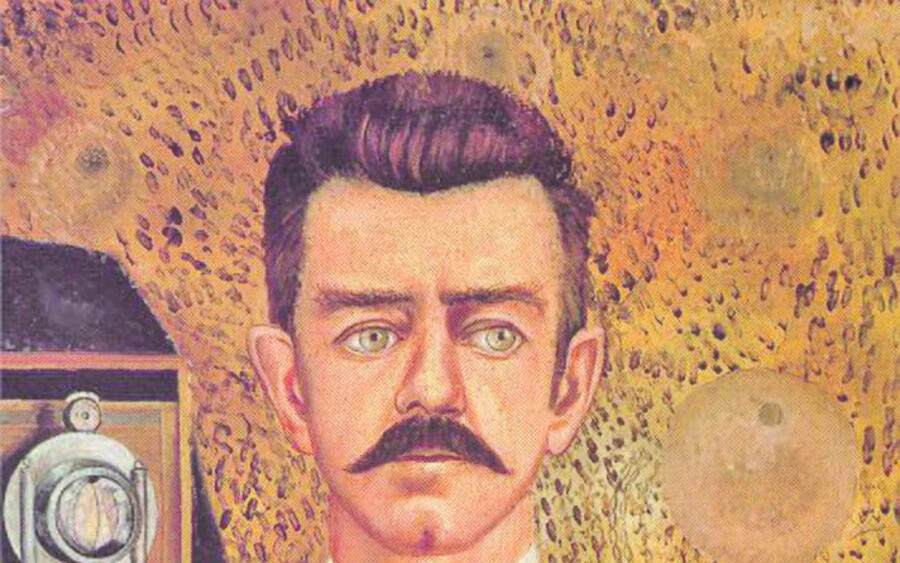 Frida Kahlo apja 1941-ben bekövetkezett halála után tíz évvel festette meg Guillermo portréját