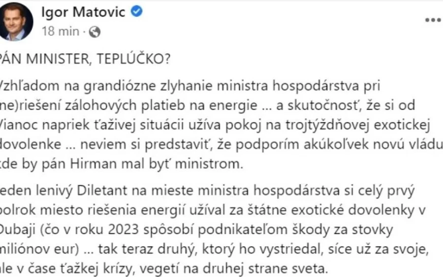 „Az építkezésnek az a része, amely az állam feladata, most kezdődik. A beruházási szerződés része, hogy az állam egy bizonyos minőségben előkészíti azt a területet, amelyen a Volvo felépíti üzemét” – mondta Miloslav Durec, ügyvezető igazgató az ipari park építésének kezdetén. A vállalat tehát a szükséges tevékenységeket végezte, de Matovič a kormány menesztése után azt mondta, hogy Sulík korrupciót követett el.