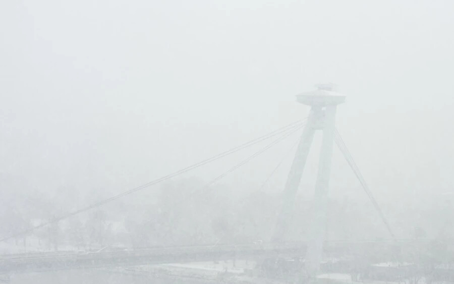 Szlovákiában is tegnap igazi téli időjárás volt.