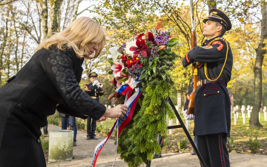 Čaputová is a veteránokra emlékezett (FOTÓK)