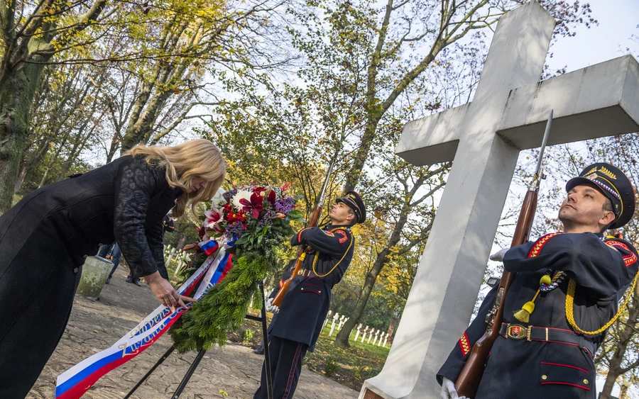 Čaputová is a veteránokra emlékezett (FOTÓK)