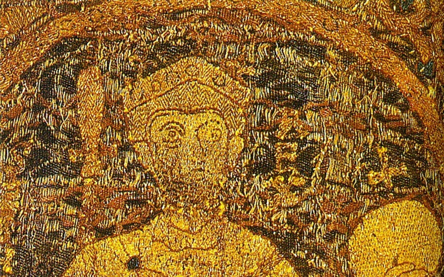 Szent István egyedüli ismert korabeli ábrázolása a koronázási paláston