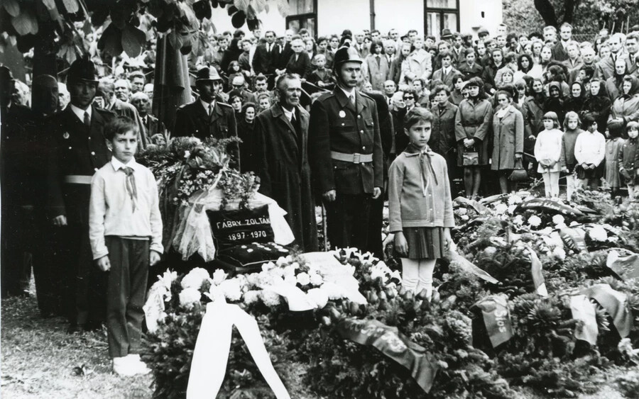 Fábry Zoltán temetése 1970-ben