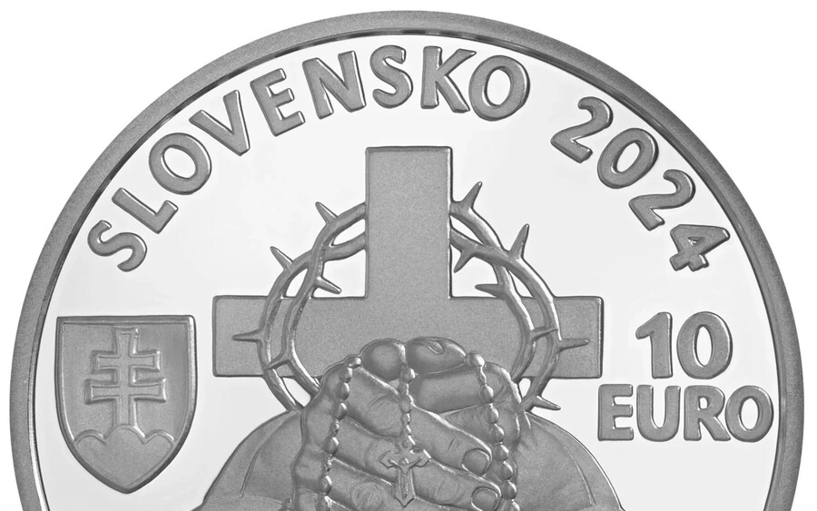 Az érmét 2024. január 22-én bocsátják ki, a normál változatban 4 050, a próbaverzióban pedig 9 150 eurós példányszámban. A készítői Tomáš Lamač és Peter Valach.