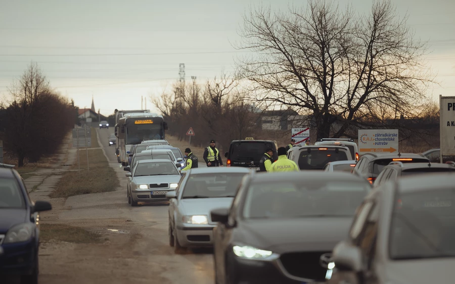 Tömeges alkoholszondáztatás volt ma reggel Szepsiben és Királyhelmecen