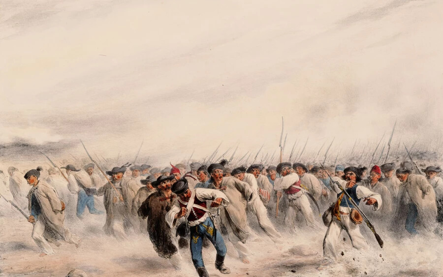 Magyar népfelkelők Pozsonynál 1848. október 30-án