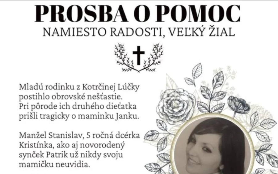 Stanislavnak ezentúl egyedül kell gondoskodnia ötéves kislányukról, Kristínkáról és újszülött kisfiukról. A gyermekek gondozása mellett el kell tartani a családjukat, és jelzáloghitelt kell fizetnie, ezért kérik az emberek segítségét.