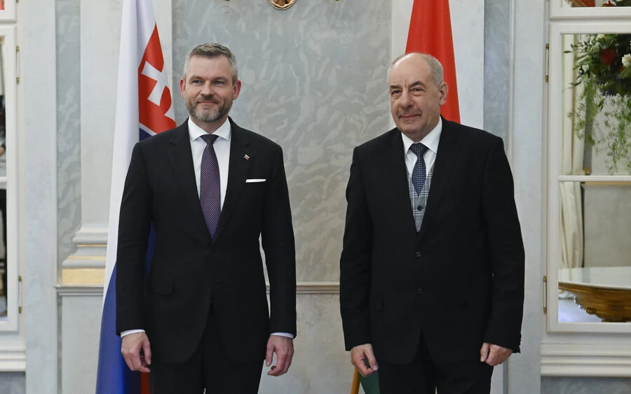 Sulyok Tamás magyar államfő is fogadta Peter Pellegrini házelnököt (FOTÓK)