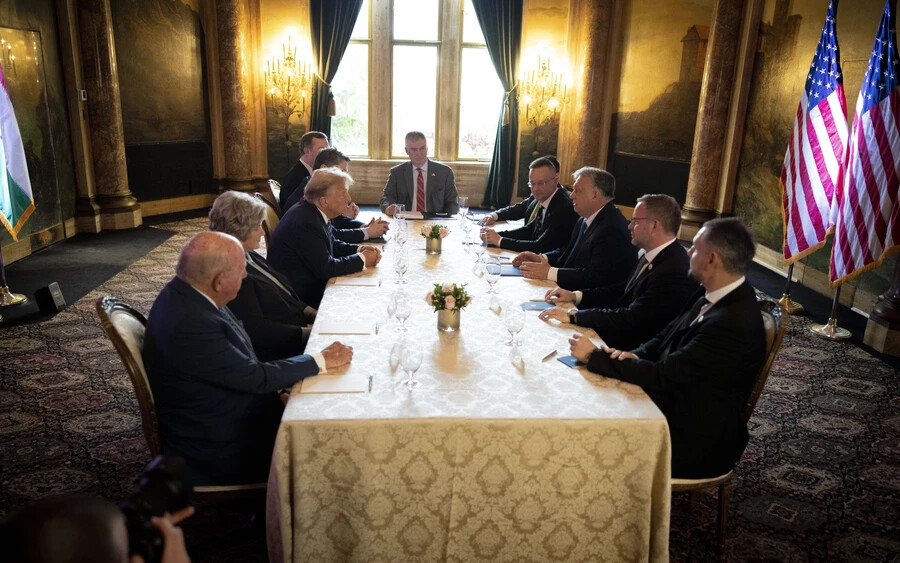 Donald Trumppal találkozott Orbán Viktor (FOTÓK)