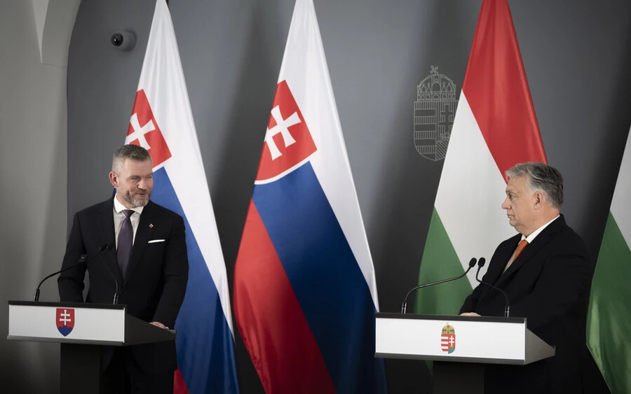 Orbán Viktorral találkozott Peter Pellegrini házelnök Budapesten (FOTÓK)