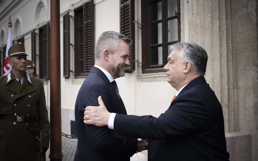 Orbán Viktorral találkozott Peter Pellegrini házelnök Budapesten (FOTÓK)