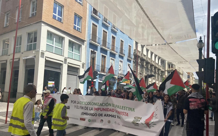 KÉPEK: Palesztinpárti megmozdulás Dél-Spanyolországban