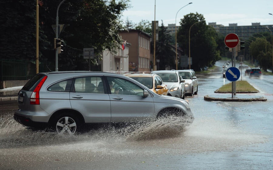 Felhőszakadás okozott nehézségeket Kassán