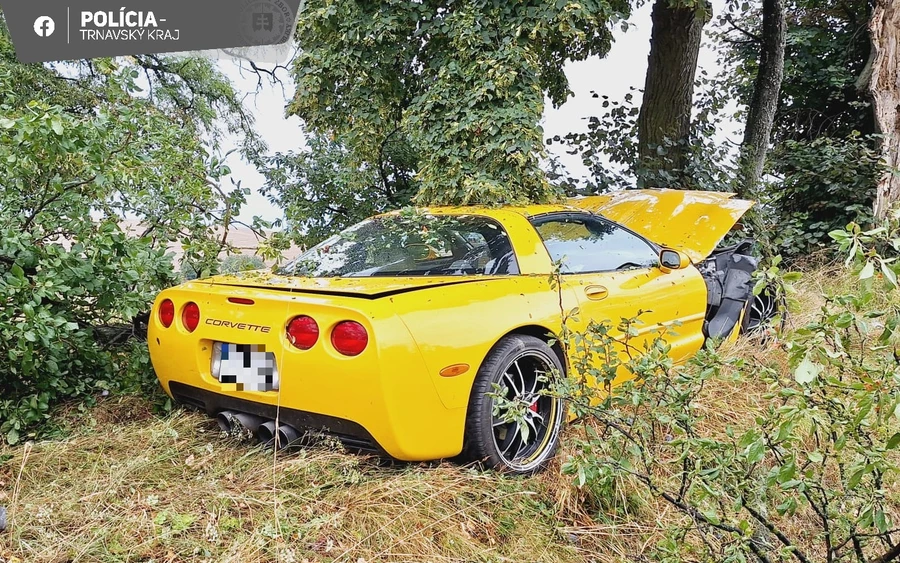 Fának hajtott a Corvette-jével, megsérült az 56 éves sofőr (FOTÓK)