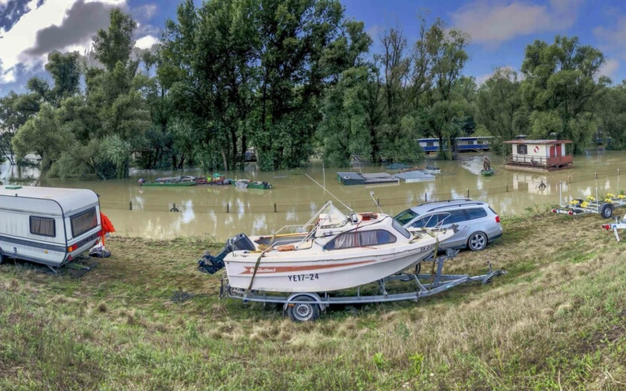 FOTÓK a medvei árvízhelyzetről