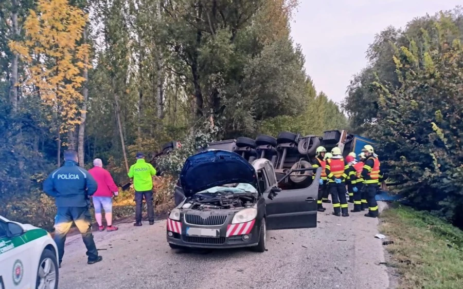 A szeptemberi baleset Negyed és Ifjúságfalva között (kép: HaZZ)