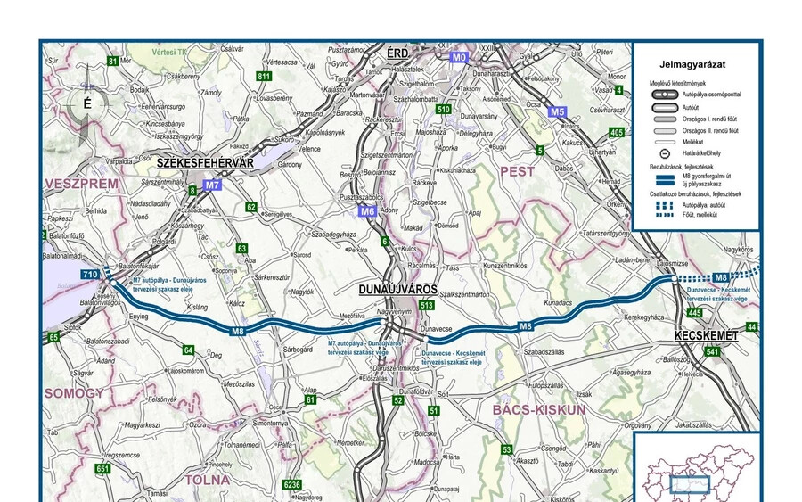 Az M8-as első körben egészen Kecskemétig érne, majd folytatódna