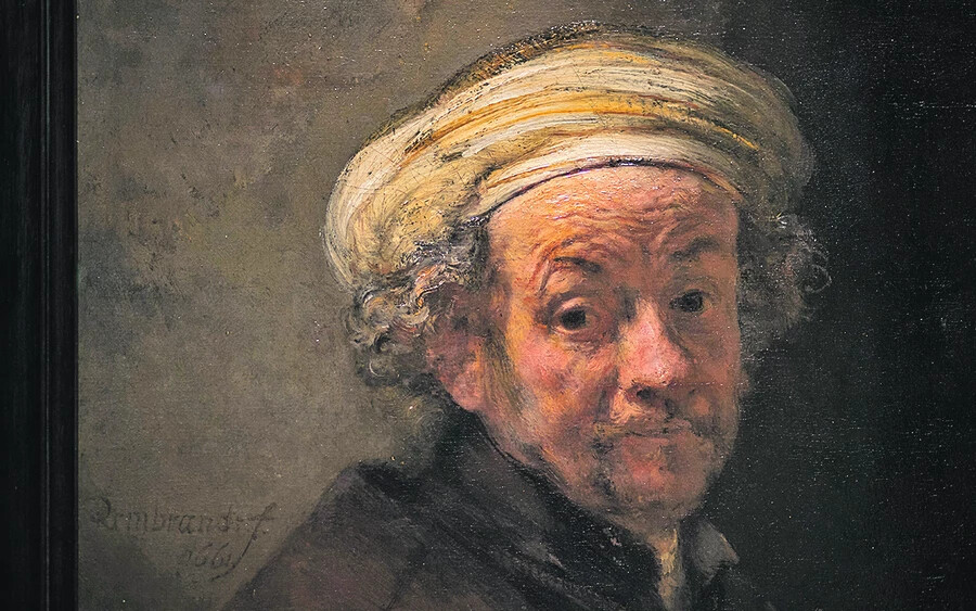 Az 1661-ben, 55 évesen festett Önarckép Pál apostolként