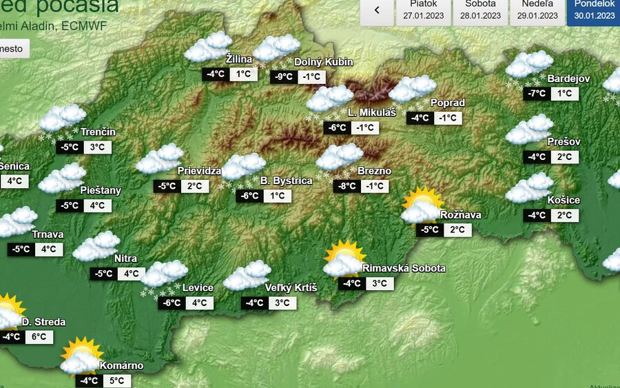 Emellett január 30-án, hétfőn erős havazás várható, különösen a magasabban fekvő területeken. Havazni váratóan a síkságokon is fog, de itt viszonylag gyorsan elolvad.