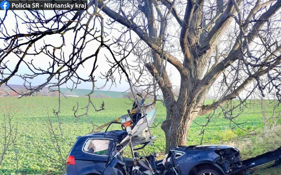 TRAGÉDIA: Szörnyethalt egy sofőr, miután lesodródott az útnak és fának ütközött