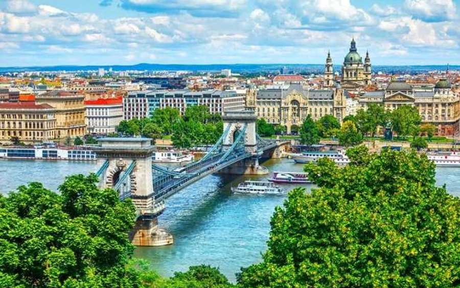 A Széchenyi lánchíd Buda és Pest között. Kép: pluska.sk