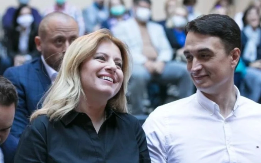 Zuzana Čaputová és párja, Juraj Rizman