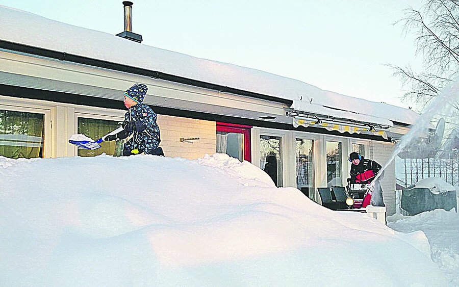 Tavaly télen majdnem a tetőig ért a hó