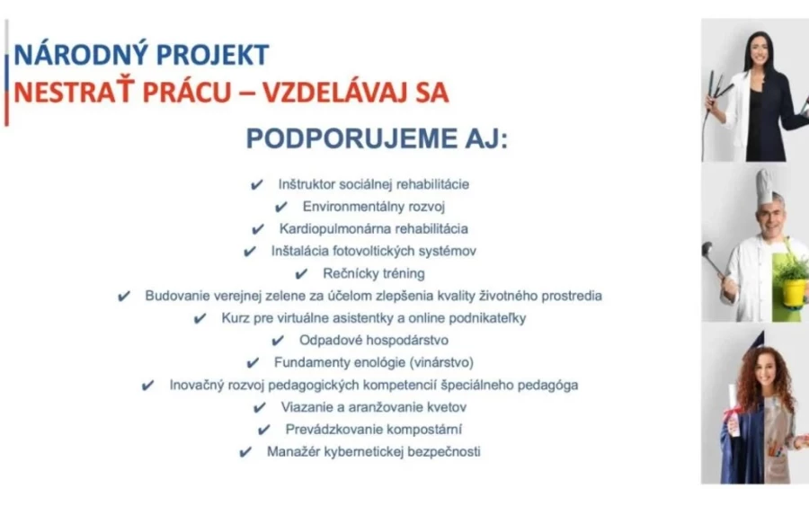 Hozzátette, hogy ennek a projektnek köszönhetően az emberek elmélyíthetik tanulmányaikat, javíthatják foglalkoztatottságukat, vagy fejlődhetnek karrierjükben. A tanfolyam lehet nyelvi, számítógépes vagy ipari tanfolyam. A munkahivatalok már jóváhagyták az ilyen képzések költségtérítését mintegy 7 000 jelentkező számára.