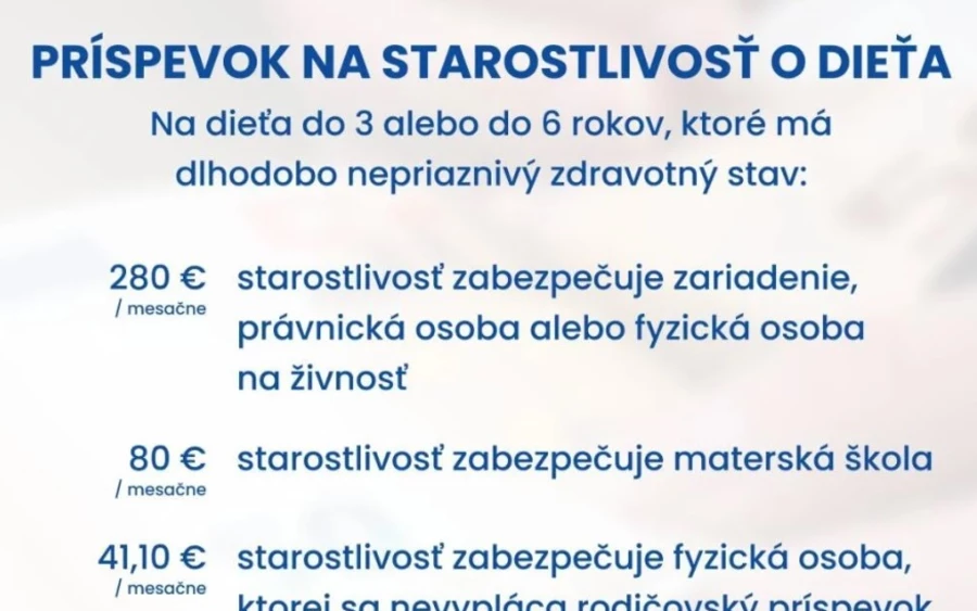 A gyermekgondozási hozzájárulás olyan 3-6 éves gyerekeknek jár, akiknek hosszabb idő óta rossz az egészségi állapotuk. 