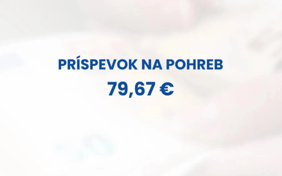 A temetési segély összege 79,67 euró. 