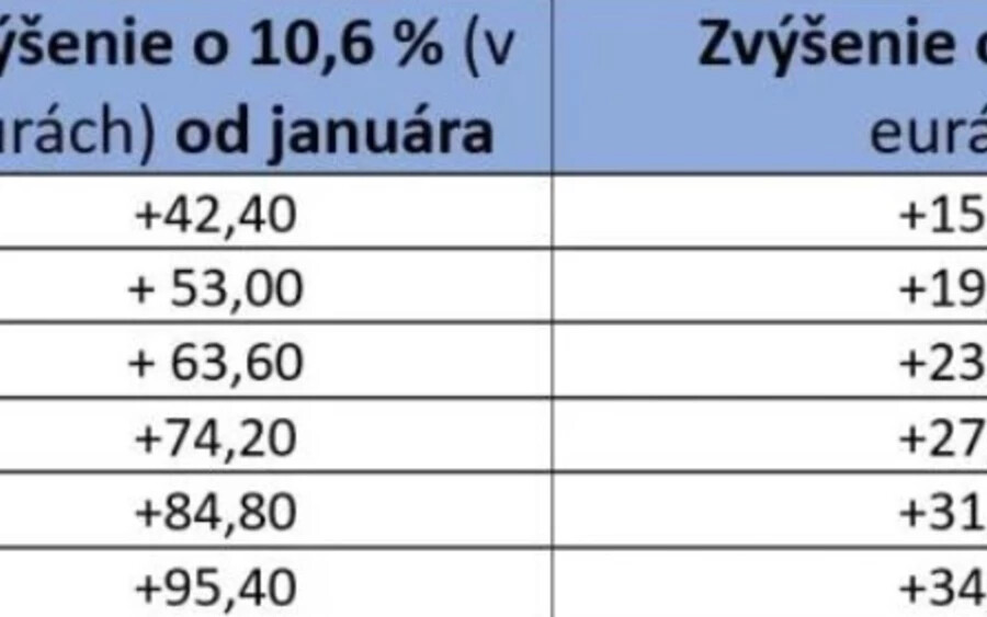 A nyugdíj átlagosan 10,6 százalékkal nő júliusban. A módosítás előterjesztői, Erik Tomáš (Hlas) és Milan Krajniak (Sme rodina) szerint ez csak átmeneti intézkedés az idei évre.