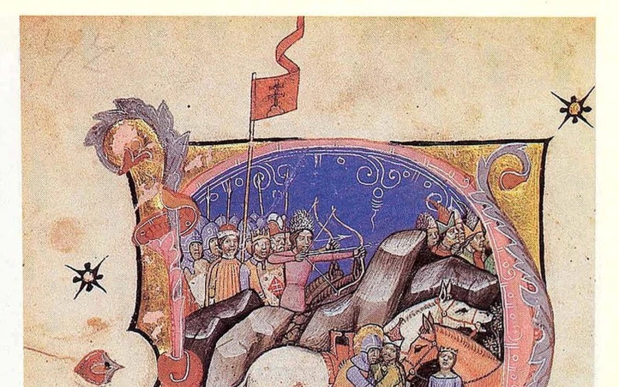 Szent László harca a kun vitézzel, a Képes krónika ábrázolásában