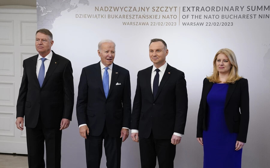 Čaputová Bidennel és a B9 államfőivel találkozott Varsóban (KÉPGALÉRIA)