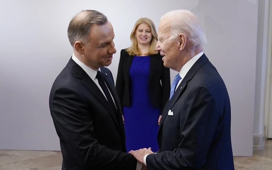 Čaputová Bidennel és a B9 államfőivel találkozott Varsóban (KÉPGALÉRIA)