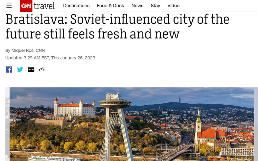 A szlovák fővárost az amerikai óriás jelentésében is megemlítették, amely Pozsonyt „a szovjetek által befolyásolt, jövő városaként” írja le.