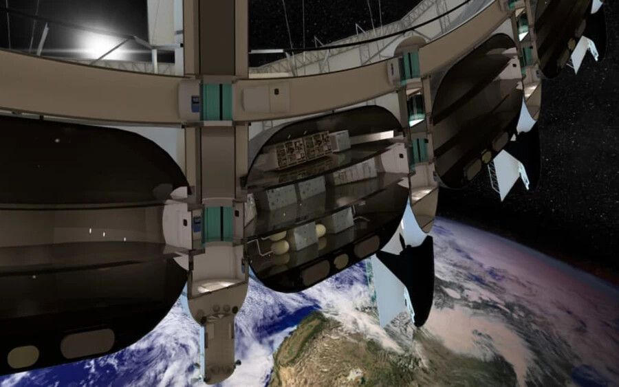Az Orbital Assembly űrhoteljeinek belső tereiben olyan szobákat alakítanak ki, amelyek mind a Föld felé néznek, ám a látványért a leendő vendégekenek jócskán a zsebük mélyére kell majd nyúlniuk.