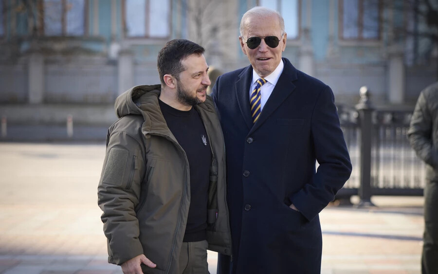 Váratlanul Kijevbe érkezett Joe Biden