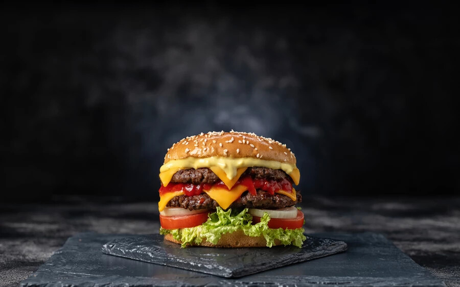 Hamburger: A gyorséttermi ételek miatt sokan puffadtnak vagy fáradtnak érzik magukat. Ezenkívül nagy mennyiségű sót, transz- és telített zsírokat tartalmaznak, amelyek növelik a vérben a "rossz" LDL-koleszterin szintjét. Tomioka alternatívája: hús helyett tofuval készült hamburgerek.