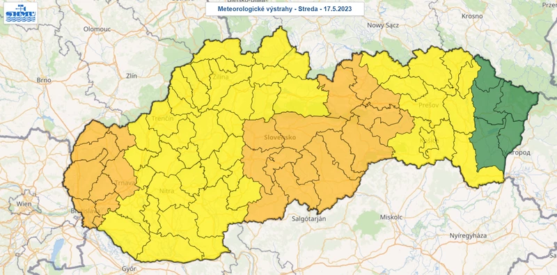 Szinte az egész országban esőriasztás van érvényben – van, ahol másodfokú