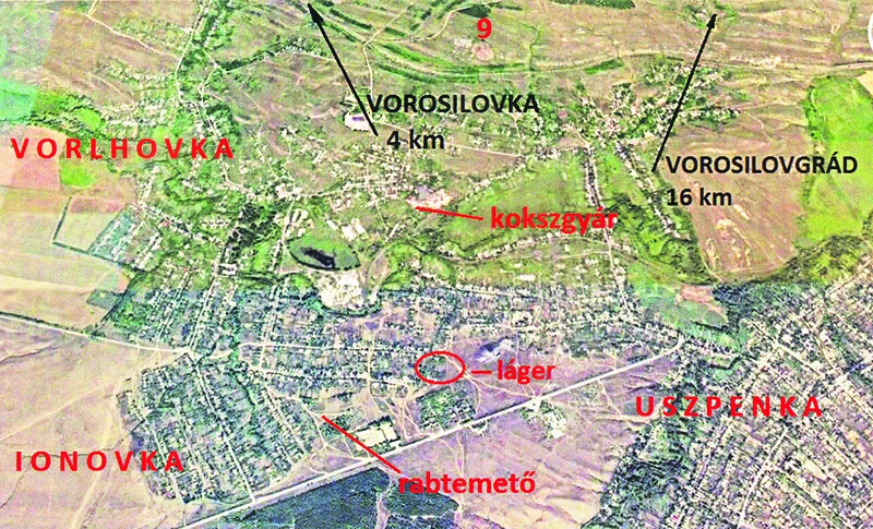 Uszpenka-Ionovka: a láger környéke.