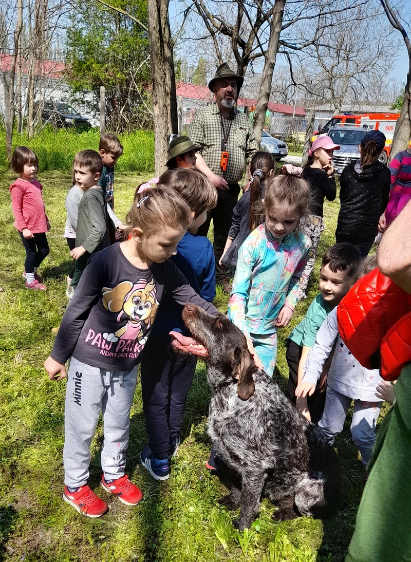 Vadászkutyákkal is megismerkedhettek (A szerző felvétele)