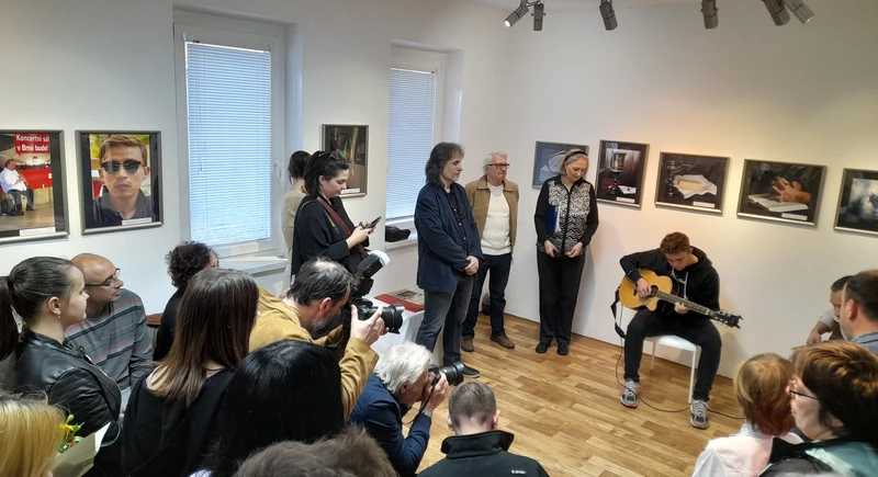 Juraj Šebo és tanítványa, Vörös Ádám gitárjátéka tette színesebbé a rendezvényt (A szerző felvétele)