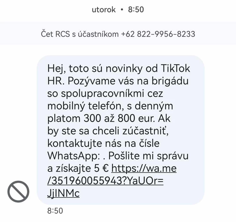 Csábító fizetést kínálnak SMS-ben, átverésről van szó! (FOTÓ)