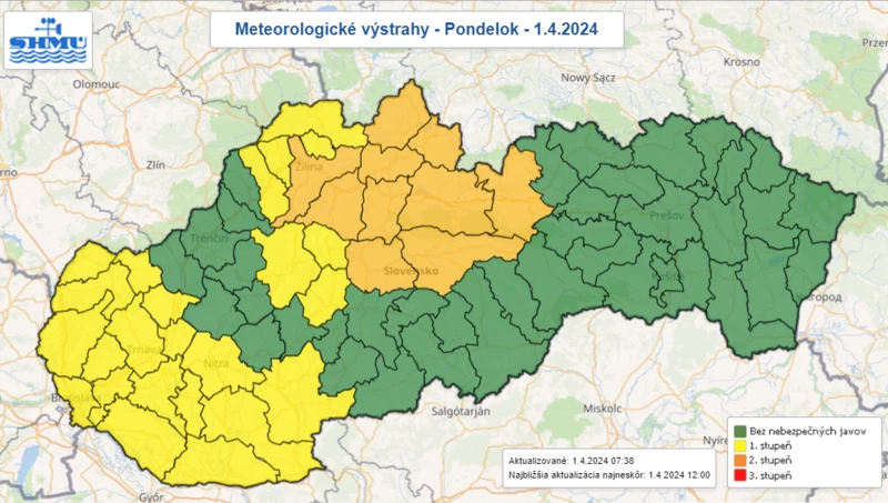 Viharos húsvét: erős szél miatt adtak ki riasztást ezekben a járásokban!