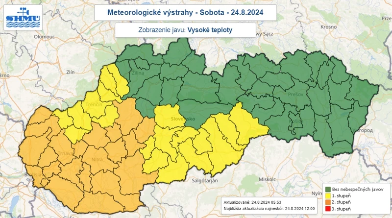 Trópusi hőség miatt adtak ki riasztást – ezekben a járásokban 36 fok is lehet! (TÉRKÉP)