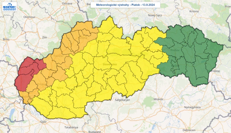 Egész hétvégén kitart az esőzés, egyes járásokban végig vörös riasztás lesz (TÉRKÉP)