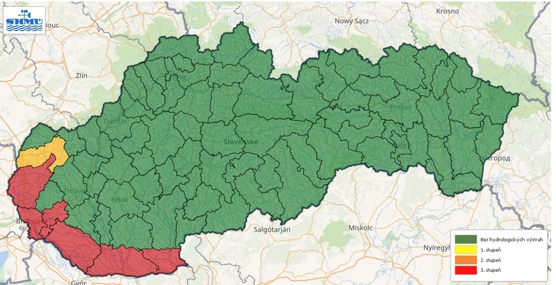 Ma is marad a harmadfokú árvízriasztás több magyarlakta járásban (TÉRKÉP)