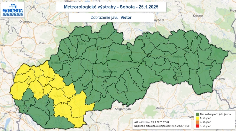 Viharos szél miatt fújtak riadót néhány járásban (TÉRKÉP)