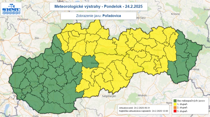 Csúszós utakra figyelmeztetnek egyes járásokban (TÉRKÉP)