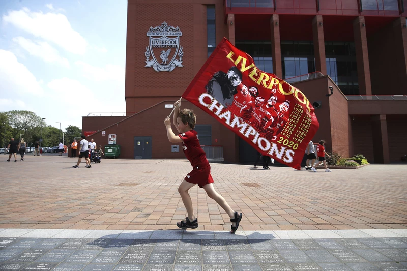 A Liverpool csapata harminc év után nyerte meg az angol bajnokságot (Fotó: TASR/Martin Rickett/PA via AP)